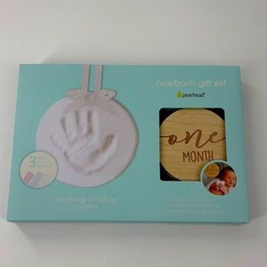 Pearhead Baby Keepsake Kit with Blue and Cream Accents